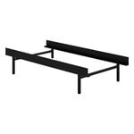 Moebe Bed, high, 90-180 cm, black, product image