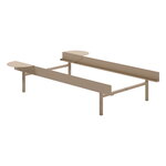 Moebe Bed, high, 90-180 cm, sand, product image