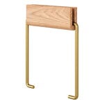 Moebe Toilet roll holder, oak - brass, product image