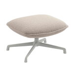 Muuto Doze ottoman, swivel base, grey - beige Hearth 007