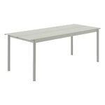 Muuto Linear Steel table, 200 x 75 cm, grey