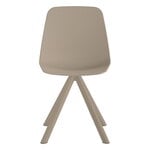 Viccarbe Maarten chair, metal swivel base, taupe