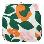 Marimekko Pieni Green Green Iso Kukkaro purse, white - green - pink - orange, product image