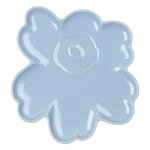 Marimekko Piatto Unikko Shape, 20 cm, blu chiaro, immagine prodotto