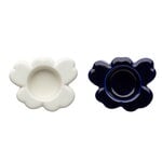 Marimekko Unikko, ljusstake, 2-pack, koboltblå - vit