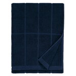 Marimekko Tiiliskivi bath towel, dark blue