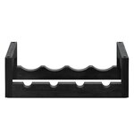 Massproductions Silo stackable wine rack, black stained ash