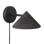Mater Terra wall lamp, coffee waste black, product image