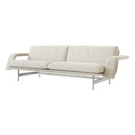 &Tradition Meantime AV31 3-seater sofa, polished aluminium - beige Ecriture 0210, product image