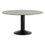 Muuto Midst table, 140 cm, grey marble - black, product image