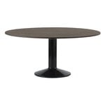 Muuto Table Midst, 160 cm, chêne huilé et foncé - noir