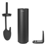 Brabantia MindSet toilet brush and holder, silicone, mineral infinite grey, product image