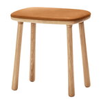 Møbel Copenhagen Cuba stool, oiled oak - cognac leather, view 1