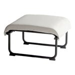 Yrjö Kukkapuro Remmi ottoman, black - white leather, product image