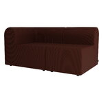 Montana Furniture Paradigm two-seater sofa with open end, right, Nobel 61300 red brown, product image