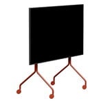 Pedestal Moon Rollin' TV stand, burnin red, view 1