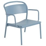 Muuto Linear Steel lounge armchair, pale blue