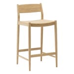 Karimoku Case N-BS01 Barhocker, niedrig 66,5 cm, lackierte Eiche, produktbild