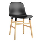 Normann Copenhagen Sedia Form, nero - rovere, vista 1
