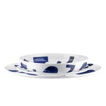 Alessi Itsumo - Yunoki astiasetti, 12 kpl, valkoinen - sininen, tuotekuva
