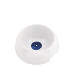 Alessi Itsumo - Yunoki Pet dog water bowl, small, white - blue, product image