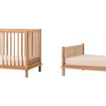 Nobodinoz Latitude Evolving crib and Junior bed extension, oak, view 1