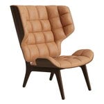 NORR11 Mammoth chair, dark smoked oak - Dunes Camel 21004 leather