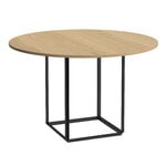 New Works Table Florence, 120 cm, noir - chêne huilé
