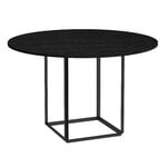 New Works Table Florence, 120 cm, noir - frêne teinté noir