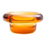 Nedre Foss Sirkel tealight holder, amber yellow