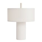 New Works Margin portable table lamp, white canvas, product image