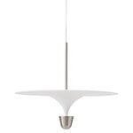New Works Kantarell pendant lamp, 60 cm, nickel - white, product image