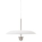 New Works Kantarell pendant lamp, 55 cm, nickel - white, product image