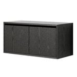 New Works New Works cabinet, low with doors, black ash, product image
