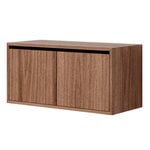New Works New Works cabinet, low with doors, walnut, product image