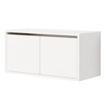 New Works New Works cabinet, low with doors, white, product image