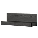 New Works Tana wall mounted media module, black stained oak, product image