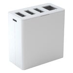 Niimaar Ecogrande Forever Bin Recyclingstation, 4 Öffnungen, Pure White