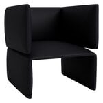 Normann Copenhagen Fold lounge chair, black Ultra leather, product image