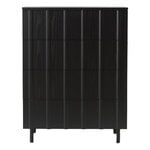 Normann Copenhagen Rib lipasto 4 vetolaatikolla, musta, tuotekuva