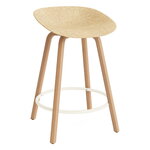 Normann Copenhagen Mat baarijakkara, 65 cm, pyökki - cream steel - hemp, tuotekuva