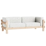 Normann Copenhagen Kube Sofa, 3-Sitzer, Kiefer - Hallingdal 110 hellgrau, produktbild