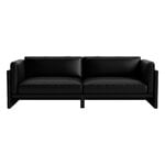 Normann Copenhagen Softy modular sofa, 3-seater, Ultra 41599 black leather, product image