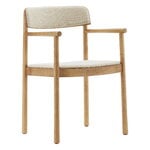 Normann Copenhagen Sedia Timb con braccioli, marrone - Hallingdal 220 beige, immagine prodotto