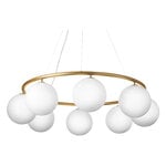 Nuura Suspension Miira 8 Circular, laiton - blanc opale, image produit