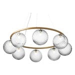 Nuura Suspension Miira 8 Circular, laiton - transparent