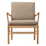 Carl Hansen & Søn OW149 Colonial Stuhl, geölte Eiche - Terra Leder Marble, produktbild