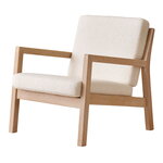 Ornäs Fauteuil lounge Rialto, chêne laqué blanc - Orsetto 011