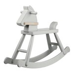 FDB Møbler P12 caballo mecedora, gris azulado, vista 1