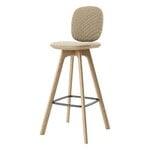 Brdr. Krüger Pauline Comfort Barhocker, 75 cm, geölte Eiche - Mooscreme, produktbild